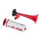 Druckluft-Horn / Nebelhorn Handbetrieb ROT