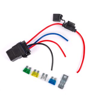 Car Relay Waterproof IP67 12V - 40A with socket, cables 12 AWG and fuse