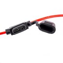 Car Relay Waterproof IP67 12V - 40A with socket, cables 12 AWG and fuse