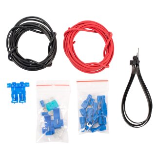 SET OF CABLES (BASIC) INCLUDING FUSE HOLDER