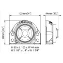 MARCO BK2 Back-up alarm 105 dB